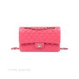 Chanel Classic M L Medium Flap Quilted Pink Lambskin Silver Hardware Cheap