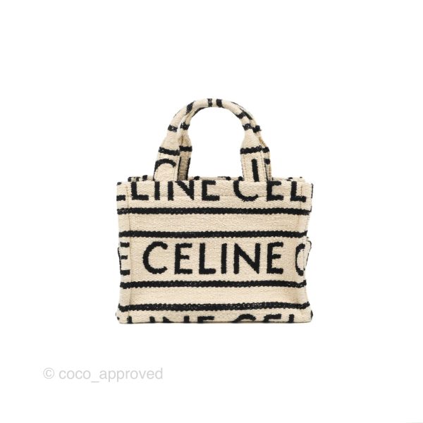 Celine Small Cabas Thais Textile with Celine All-Over White Sale