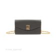 Celine C Wallet On Chain WOC Grey Smooth Calfskin Hot on Sale