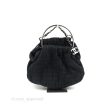 Chanel Tweed Boucle Knitting Bag Black Silver Hardware Online