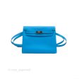 Hermès Kelly Danse II Bag Verso Veau Evercolor Bleu Frida  Rose Mexico Palladium Hardware Supply