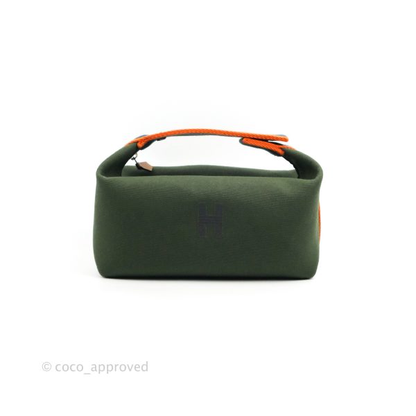 Hermès Small Bride-A-Brac Vert Foret Canvas For Discount