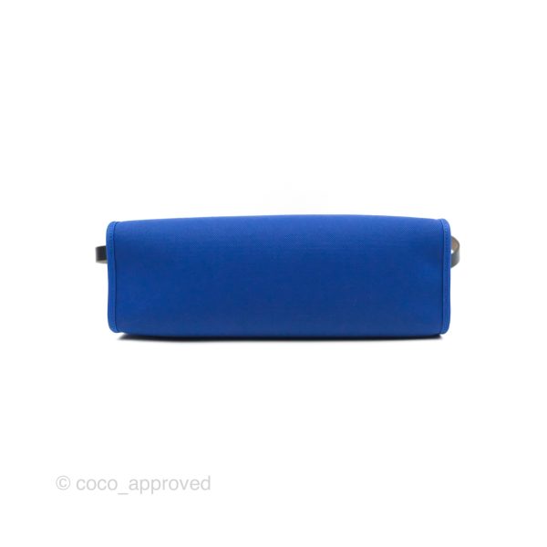 Hermès Herbag Zip 31 Bleu Électrique & Bleu Indigo Canvas Palladium Hardware Online now