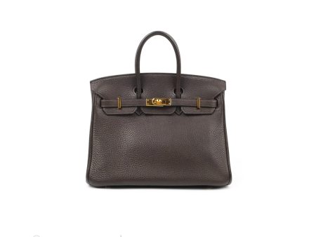  Hermes Birkin 25 Chocolate Gold Hardware Online Sale