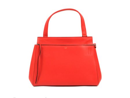 Celine Edge Bag Tomato Red Grained Calfskin Online now