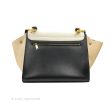 Celine Small Sleek Calfskin Tri-Color Trapeze Ivory Black Raffia Online Sale