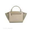 Celine Small Sleek Trapeze Beige Calfskin Patent Discount