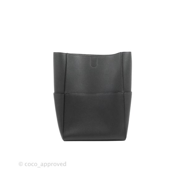 Celine Sangle Bucket Bag Grained Calfskin Grey Supply