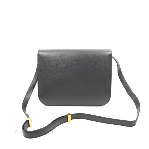 Celine Medium Classic Box Flap Grey Liege Calfskin Online now