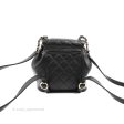 Chanel Quilted Small Duma Drawstring Backpack Black Lambskin 22A Online Sale