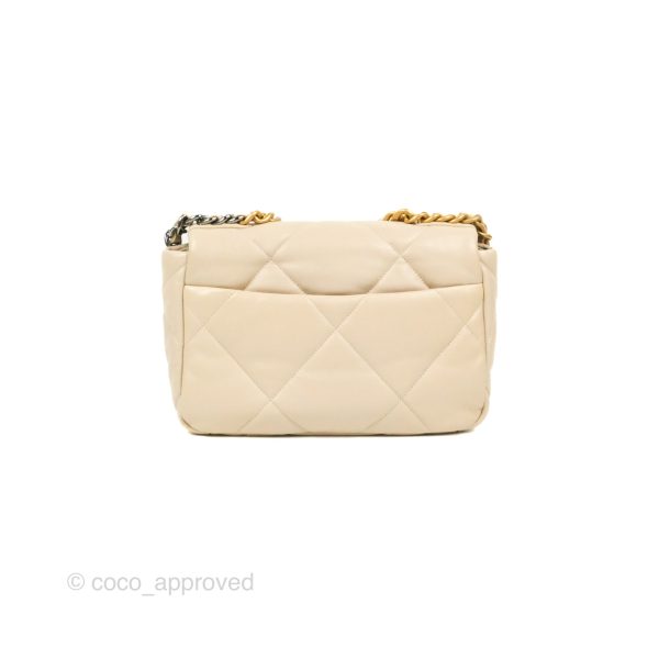 Chanel 19 Small Ivory Beige Mixed Hardware Online Sale