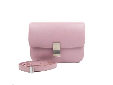 Celine Medium Classic Box Flap Lilac Pink Liege Calfskin Discount