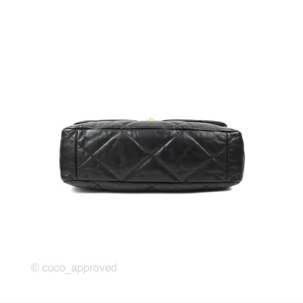 Chanel 19 Maxi Flap Bag Black Goatskin Mixed Hardware Sale