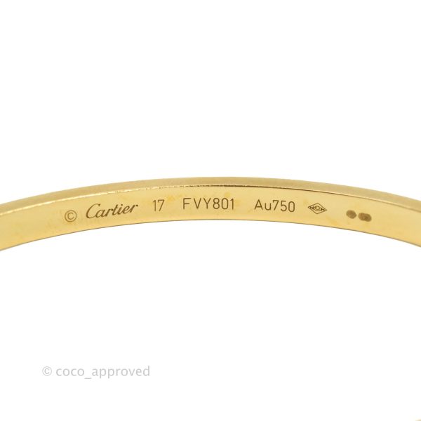 Cartier Small Love Bracelet Yellow Gold For Sale