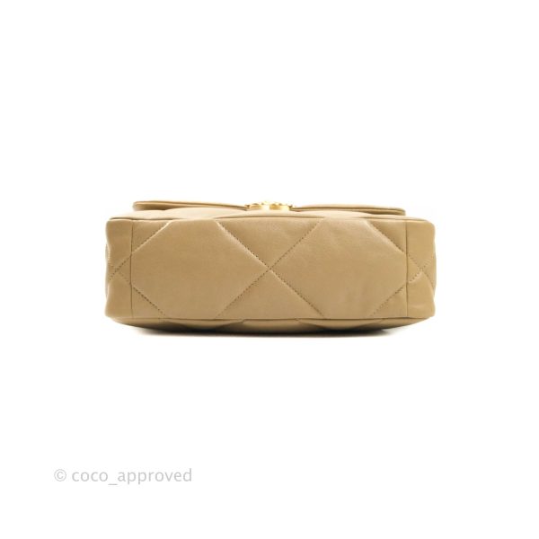 Chanel 19 Small Dark Beige Mixed Hardware Online Sale