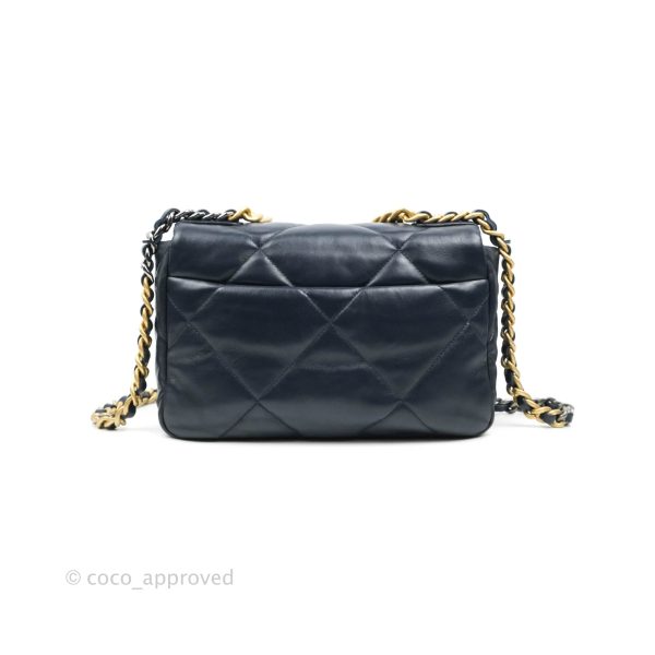 Chanel 19 Small Navy Mixed Hardware Supply