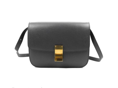 Celine Medium Classic Box Flap Grey Liege Calfskin Online now