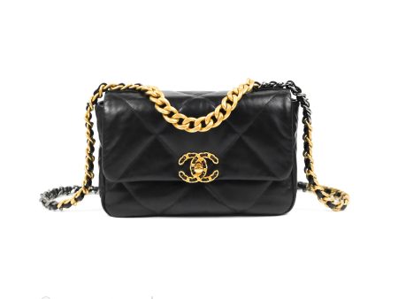 Chanel 19 Small Black Mixed Hardware For Sale