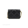 Chanel 19 Card Holder With Chain Black Mixed Hardware For Discount