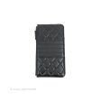 Chanel Black Lambskin Phone Holder Long Zip Wallet For Cheap