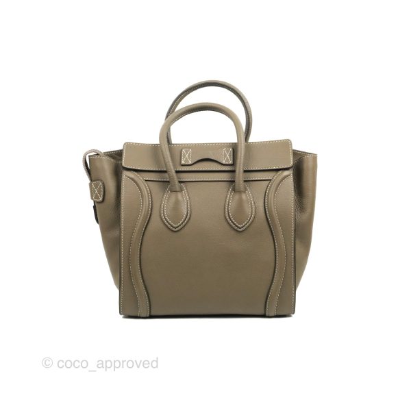 Celine Micro Luggage Handbag Souris Grained Calfskin Online Hot Sale