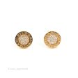 Bvlgaril Bulgari-Bulgari 18K Rose Gold Diamonds Round Earrings Online Hot Sale