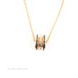 Bvlgari Zero1 Necklace Black Ceramic 18K Rose Gold on Sale