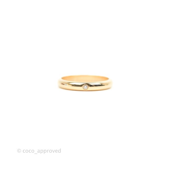 Cartier 1895 Rose Gold Diamond Ring Size 46 Sale