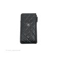 Chanel Black Lambskin Phone Holder Long Zip Wallet For Cheap