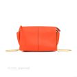 Celine Tri-Fold Clutch on Chain Orange Calfskin on Sale