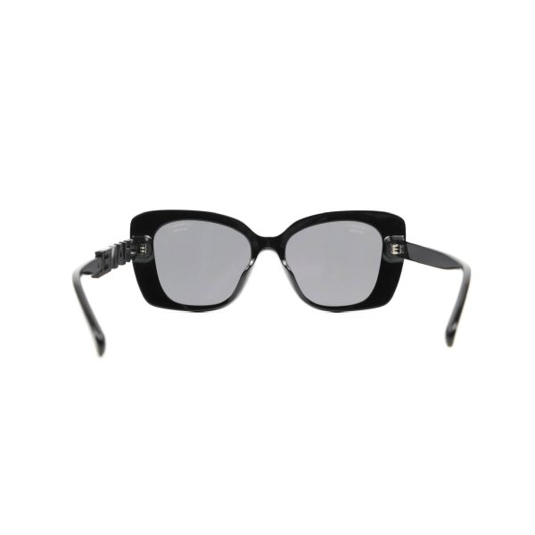 Chanel Acetate Strass Square Polarized Sunglasses Black Online