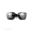 Chanel Acetate Strass Square Polarized Sunglasses Black White Online