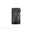 Chanel 19 Phone Holder Long Zip Wallet Black Goatskin Gold Hardware Hot on Sale