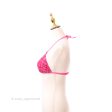 Chanel 22 23FW Pink Plaid Bikini Top Size 38 Fashion