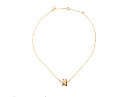 Bvlgari Zero1 Necklace Black Ceramic 18K Rose Gold on Sale