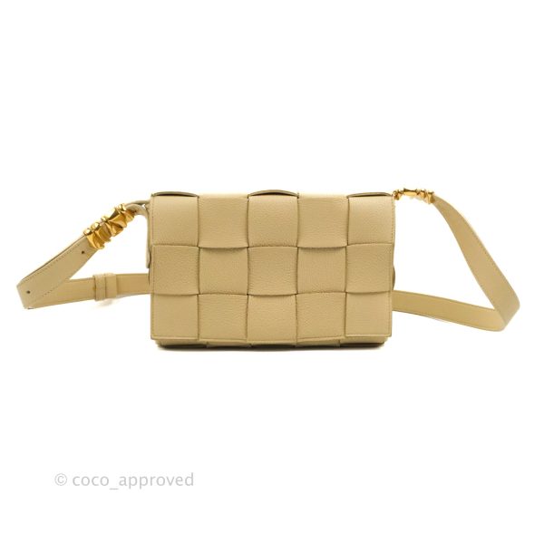 Bottega Veneta Cassette Shoulder Bag Intreccio Porridge Grained Calfskin Gold Hardware Online now