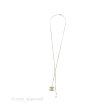 Chanel Baguette Crystal Pearl CC Lariat Necklace Silver Online Sale