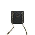 Chanel Mini Bucket Tote Black Caviar Gold Hardware 22S Sale