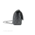 Chanel 2.55 Reissue Lucky Charms 225 Flap Iridescent Metallic Grey Canvas Gun Metal For Sale