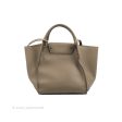 Celine Small Big Bag Light Taupe Supple Grained Leather Silver Hardware For Sale