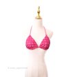 Chanel 22 23FW Pink Plaid Bikini Top Size 38 Fashion