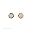 Bvlgaril Bulgari-Bulgari 18K Rose Gold Mother of Pearl Round Earrings Sale