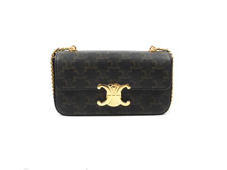 Celine Triomphe Shoulder Bag Triomphe Canvas Chain Hot on Sale