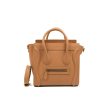 Celine Nano Luggage Drummed Beige Pink Calfskin Discount