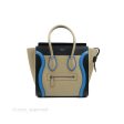 Celine Micro Luggage Bag Taupe Blue Black Calfskin Sale