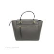 Celine Micro Belt Bag Grey Grained Calfskin Gold Hardware For Cheap