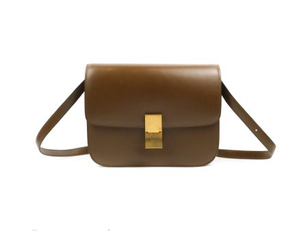 Celine Medium Classic Box Flap Caramel Calfskin Online now