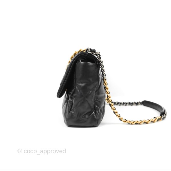 Chanel 19 Medium Black Goatskin Mixed Hardware Online