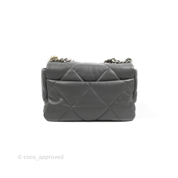 Chanel 19 Small Dark Grey Mixed Hardware Sale