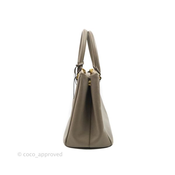 Prada Small Saffiano Lux Galleria Bag Argilla Fashion